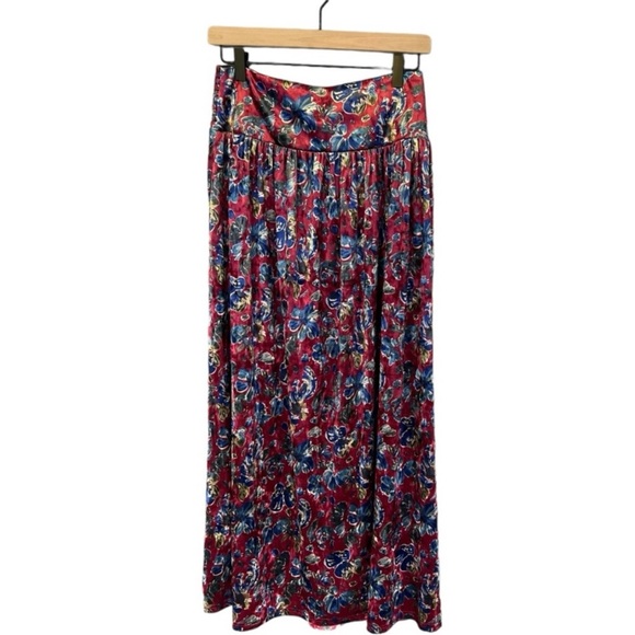 NWT Natural Life Floral Lisa Velvet Maxi Skirt - Sold Out! - Picture 5 of 12